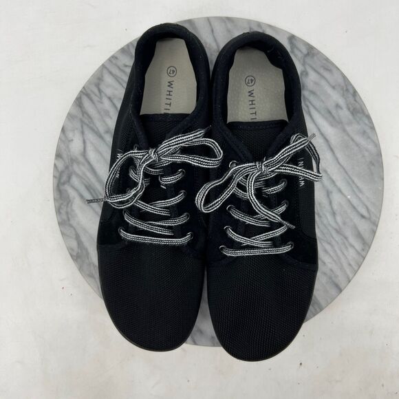 WHITIN Sneakers Mens 13.5 Black Canvas Barefoot Minimalist Zero Drop Athletic 47 - Picture 9 of 13